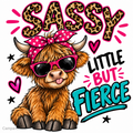 Sassy Girl Kids Iron on Transfer Design