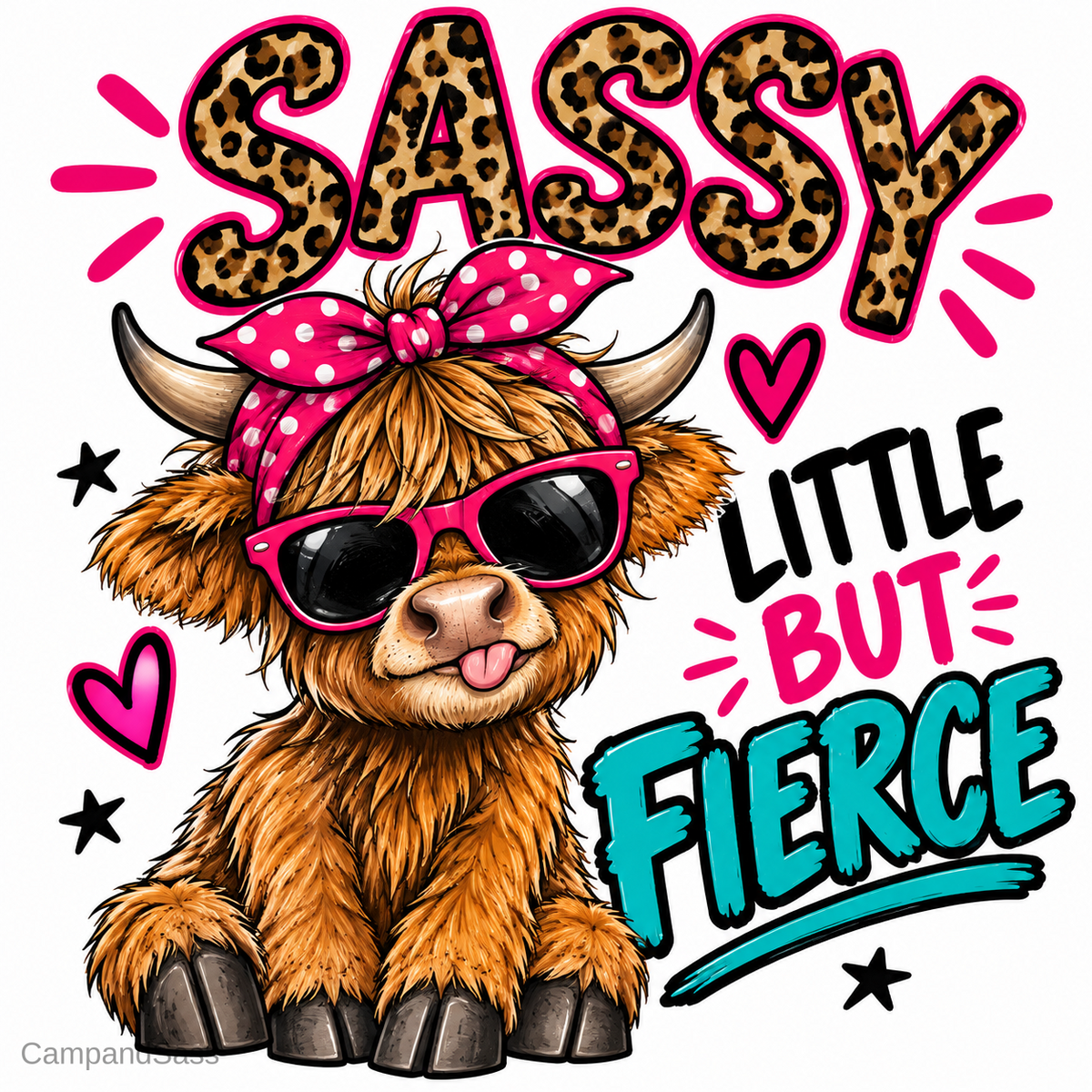 Sassy Girl Kids Iron on Transfer Design